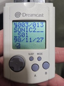 Sega Dreamcast HKT-7000 White Visual Memory Unit VMU Original Japanese Version 