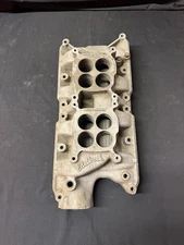 Edelbrock F28 Aluminum Intake Manifold 289 302 Ford Dual Quad 5435