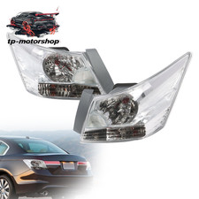 For 2008-2012 Honda Accord Sedan Clear Lens Rear Tail Lights Lr Pair