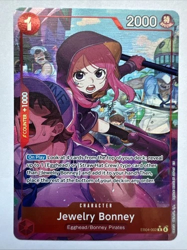One Piece Card Game Jewelry Bonney EB04-002 Alt Art OP15 ENGLISH