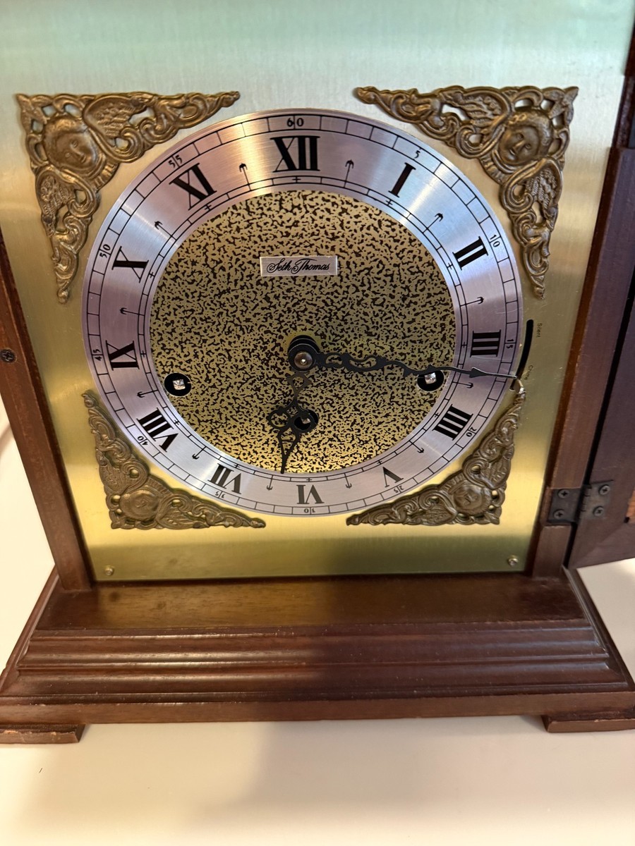 【中古】 Guillem: Au Travail Seth Thomas Legacy Mantle Clock JUST SERVICED GERMANY A403-001