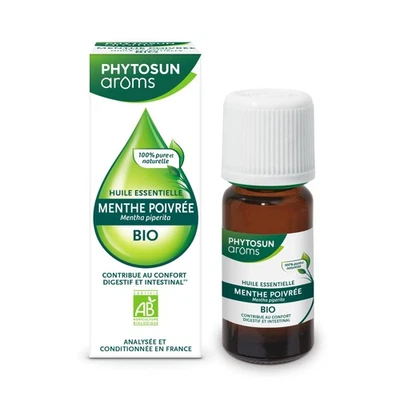 PHYTOSUN AROMS Huile Essentielle Menthe Poivrée Bio HEBBD 100% Pure & Natu... - Photo 1/4