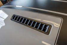 Hood Vents Hood Louver Alum. Satin Black Bolt-on Black Hardware Ford Mustang Kit