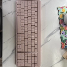 Logi Pink Wireless Keyboard And Mouse Bluetooth