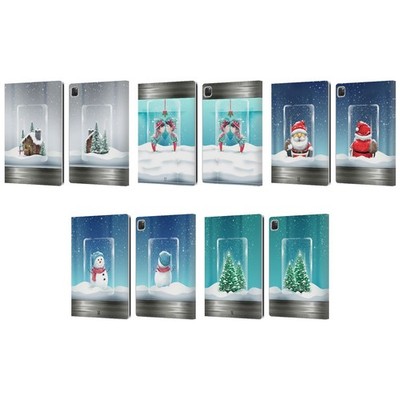 HEAD CASE DESIGNS CHRISTMAS IN JARS LEATHER BOOK WALLET CASE FOR APPLE iPAD