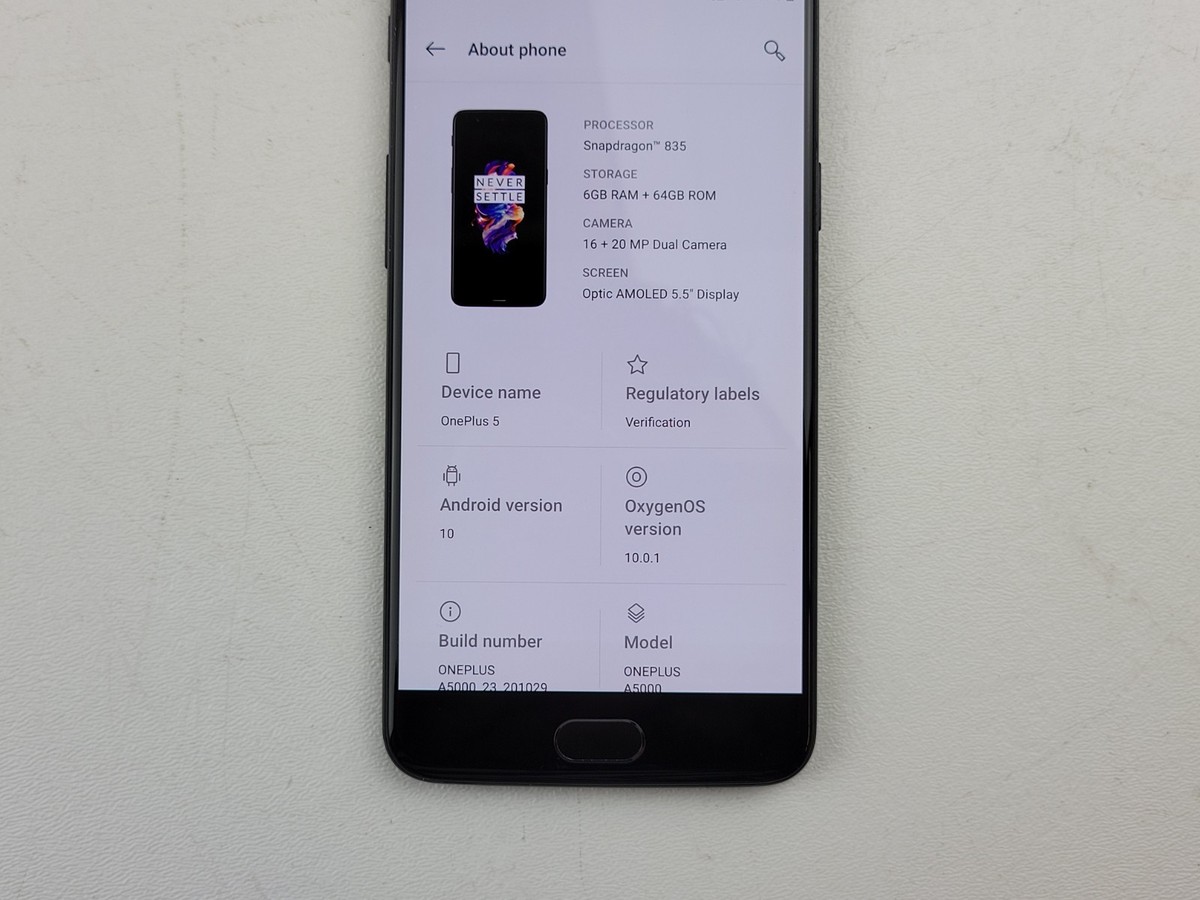 OnePlus 5 - 64 GB - Midnight Black (Unlocked) for sale online | eBay