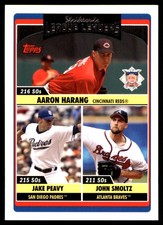 2006  Strikeouts  Aaron Harang  Jake Peavy  John Smoltz  2006 Topps U&H #UH216