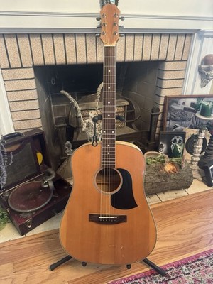 Aria AW-20N Acoustic Guitar, Grover Tuners, Custom Giraffe Print