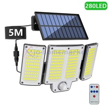 9900000lm LED Solar Street Lights Security Flood Lamp Motion Sensor Outdoor Wall
