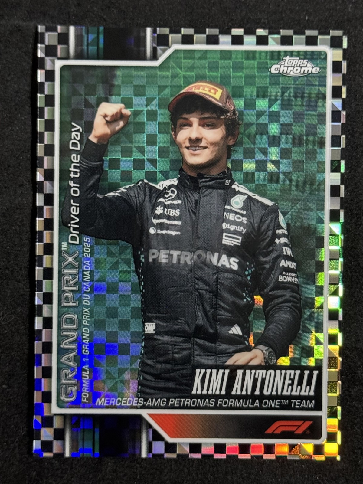 Wallpapers Checers 2026 Topps Chrome F1 Formul 1 Kimi Antonelli #139 Checker Flag ...