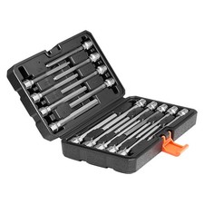 Extra Long Allen Hex Bit Socket Set 18-piece 3 8 Inch Drive S2 Alloy Steel Cr-v Extra Long Allen Hex Bit Socket Set 18-piece 3 8 Inch Drive S2 Alloy Steel Cr-v
