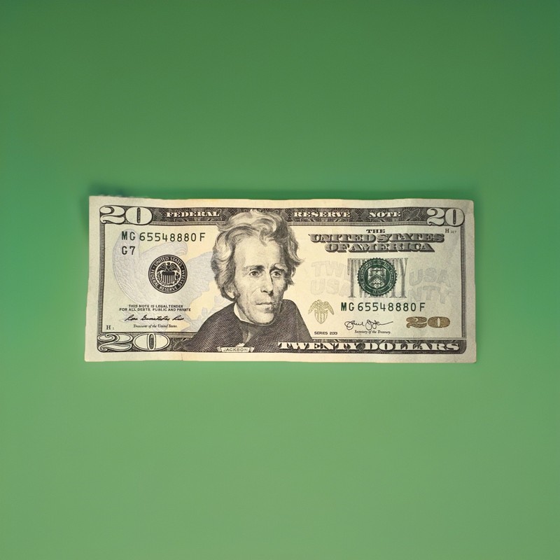 Rare Fancy Serial Number $20 Dollar Bill Triples 888 Doubles [MG 65548880 F]