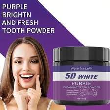 Purple Teeth Cleaning Powder - Sulfate-free, Deep Cleaning and Polishing, Whiten
