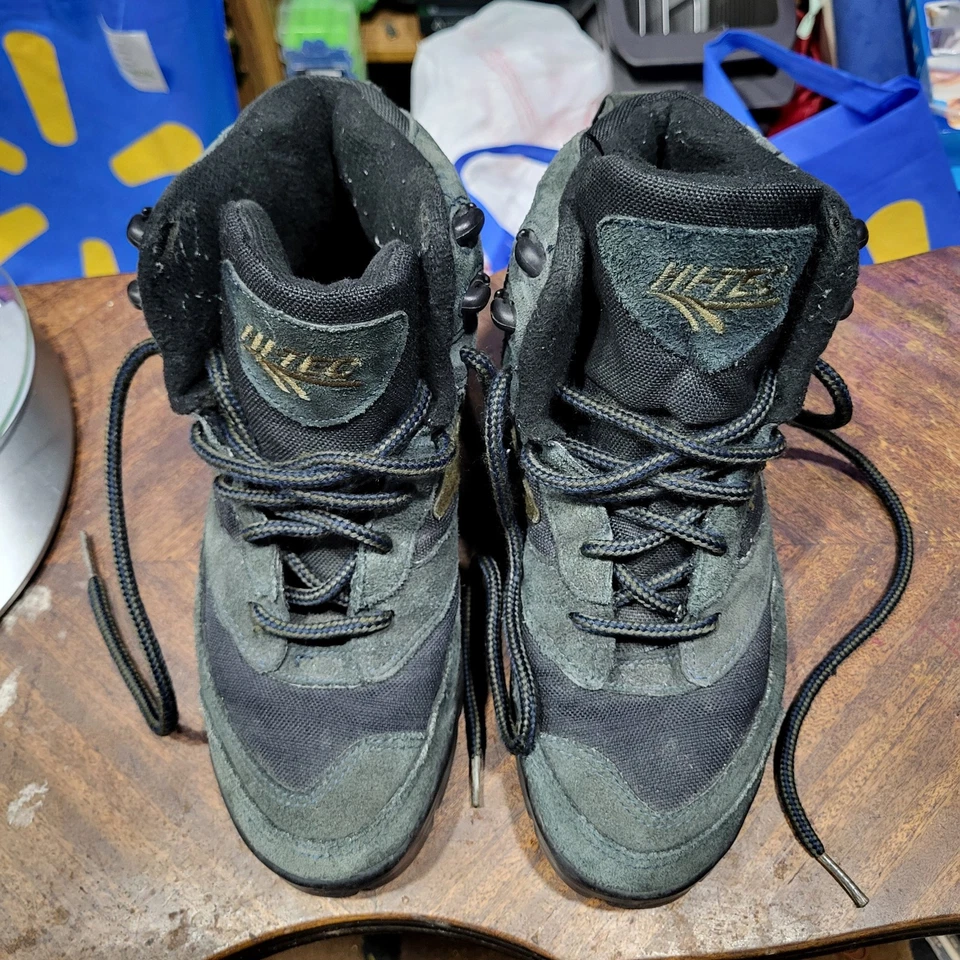 Винтажные туристические зеленые ботинки Hi-Tec размер 7 - Изображение 3 из 4