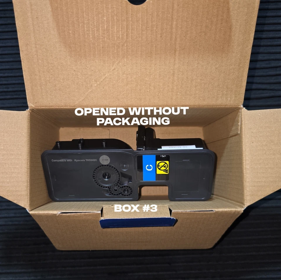 1x NUEVO Cartucho de tóner cian Hyperion TK-5242C - ¡MÁS 2x Cartuchos abiertos/GRATIS!  Foto 4 de 4