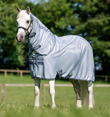 Horseware Amigo Bug Rug Plus Pony Sommer Fliegendecke + abnehmbare Kapuze 3 Fuß 9-5 Fuß 9 Zoll