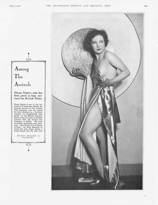DIANA NAPIER Filmschauspielerin - Vintage Print 1932