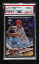 2017 Topps Chrome Update Target Exclusive Refractor Paul DeJong PSA 10 Auto 16in