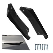 2PCS Universal Car Rear Bumper Lip Splitter Canard Diffuser - Side Fin Black