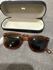 Christopher Cloos Cloos x Brady Square Brown Acetate Men's Sunglasses Black Lens