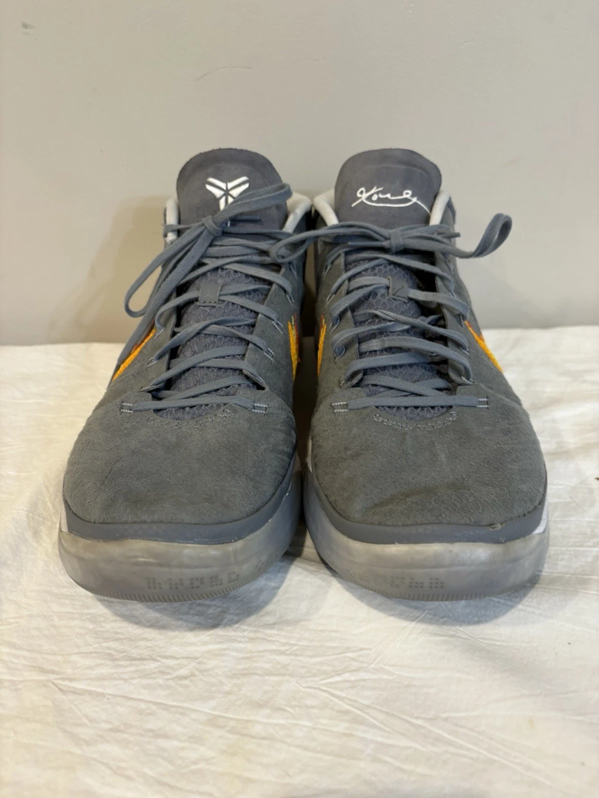 Nike Kobe Mamba AD Grigio Snake Habanero Taglia 13