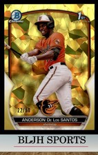2023 Bowman Chrome Sapphire #BCP-207 Anderson De Los Santos RC /50 (1A3)
