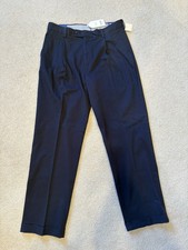1946 By Ballin Dress Pants Mens 33x32 Navy Blue Non Iron Stretch NWT