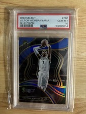 2023-24 Panini Select Courtside VICTOR WEMBANYAMA #288 Blue Prizm