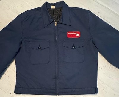 Vintage Houston Dairy Red Kap Cotton/Poly Blend Work Jacket