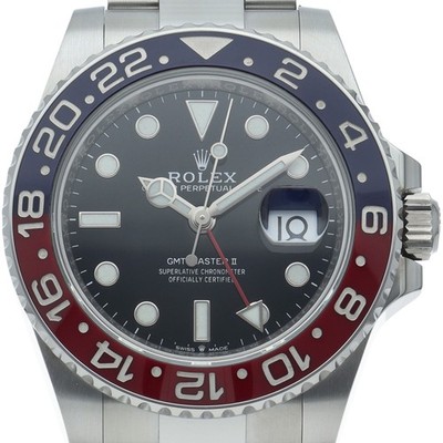 ROLEX GMT Master 2 Watch Oyster 126710BLRO Stainless Steel mensWatch black USED