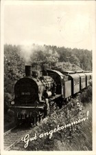 Ak Gut angekommen, Deutsche Eisenbahn, Dampflokomotive Nr 38 1470 - 5009224