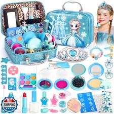 Hohosunlar Kids Makeup Set for Girls Toys, 29Pcs Washable Princess Frozen Mak