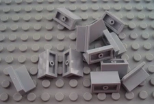 LEGO Lot of 12 Light Bluish Gray 1x2x1 Panel Pieces
