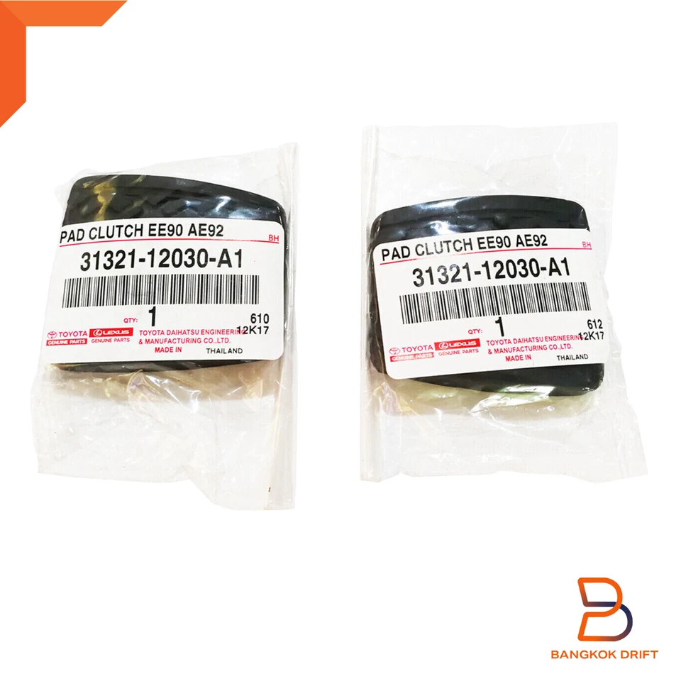 2x Toyota Clutch Brake Pedal Pad For Toyota COROLLA MR2 TERCEL 75-95 31321-12030 - image 3 of 4