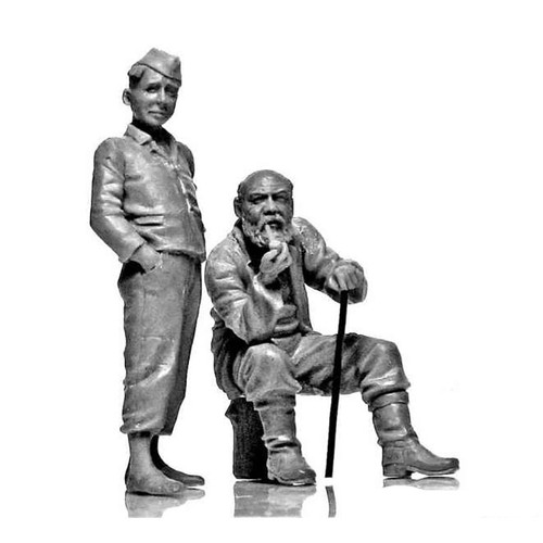 MASTER BOX MB3588 Plastik Figur Bausatz Maßstab 1:35 Eastern Region Peasants WWII Ära - Bild 11 von 12
