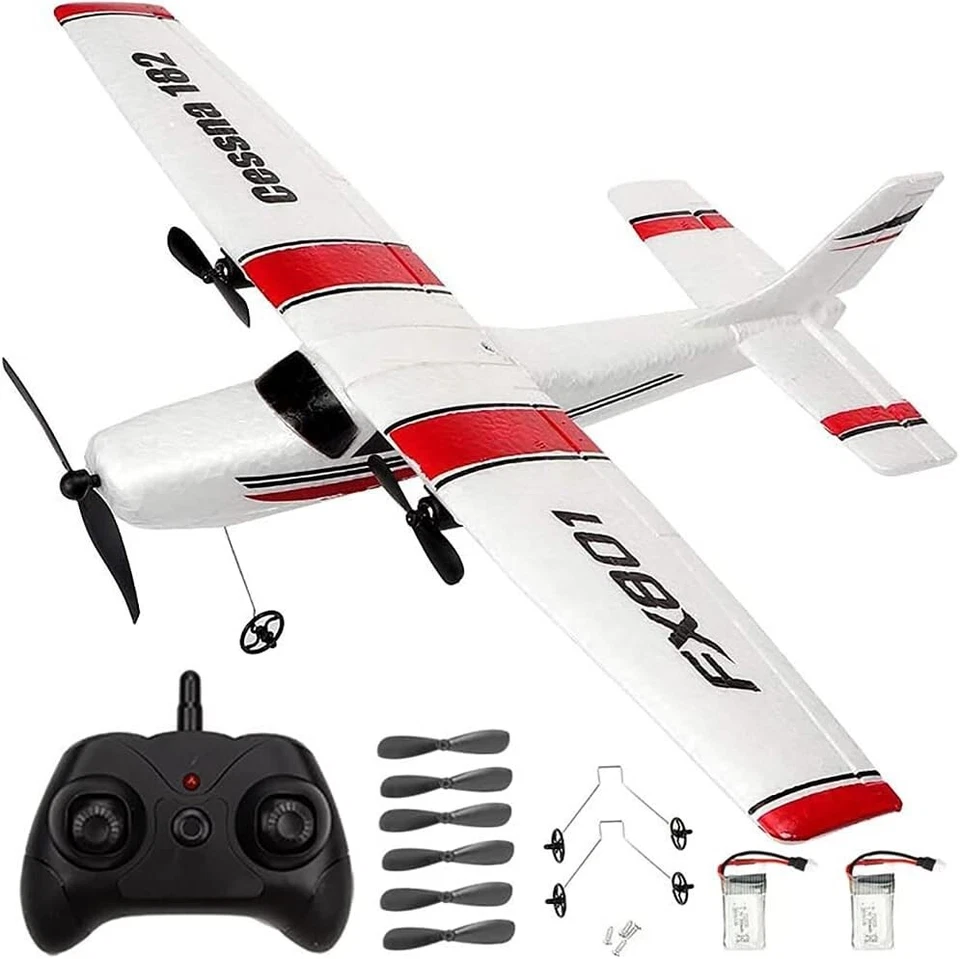 Avión RC Foam Cessna 182 - Kit Hágalo Usted Mismo con 2 Baterías, EPP Diseño Ligero Foto 3 de 4