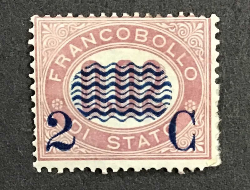 Italy 1878 VF MH Sc#37, 2c On 2c.   Cv$180. (W37)