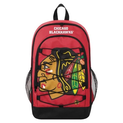 FOCO NHL Chicago Blackhawks Big Logo Bungee Tasche Rucksack Backpack Bag