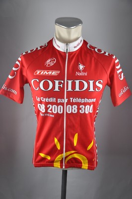 Maillot Cycliste Vintage Cofidis Nalini – Taille 2/S – Manches Courtes – Intégral