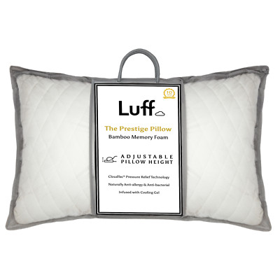 Höhenverstellbares Prestige Bambus Memory Foam Hypoallergen Orthopädisches Kissen