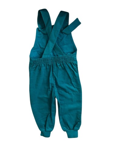 Vintage Healthtex 2T Teal Corduroy Overalls Airplane Embroidery 1980s NWOT - Picture 3 of 6