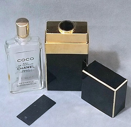 Vtg Coco Chanel Black Gold Refillable Spray Unit 2 Oz 59ml Ebay