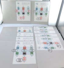10 x AUSIPEX 84 Mini Sheets with Special Postmarks on Aust Post Large Envelopes.