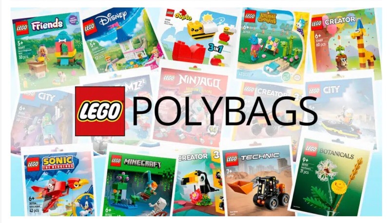 Lego Poly Bag sets new sealed: 40109, 40022, 40140, 30472, 30195, 30303, 30271