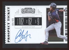 2019 Panini Contenders CJ Abrams Auto #4/99 Prospect Ticket Autograph 3 Baseball
