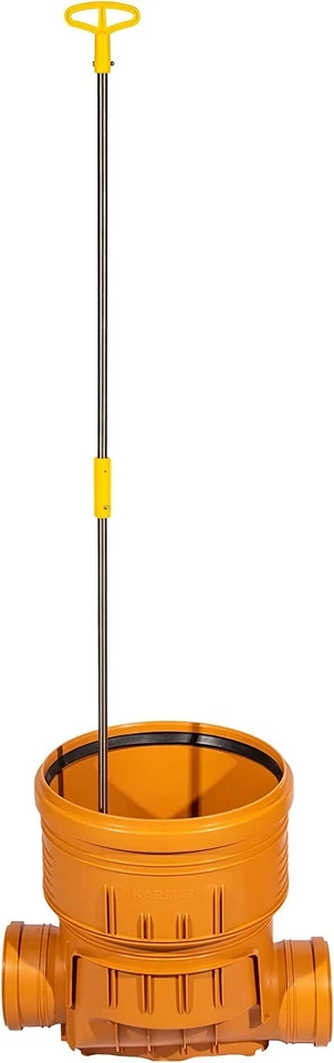 Kontrollschacht Revisionsschacht DN 400 mit Rückstauklappe 2 x Ø110 mm - Bild 2 von 4