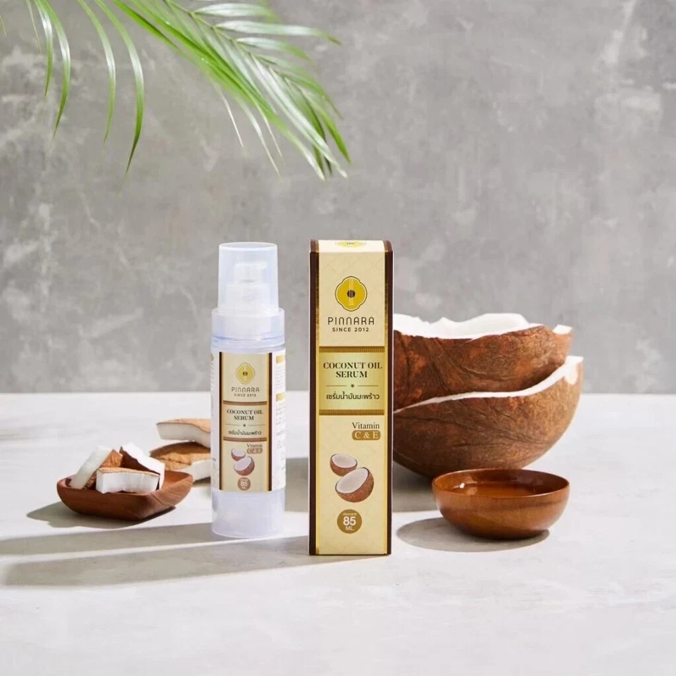 Pinnara Coconut Oil Serum Cold Pressed Nourishing Body Face Hair Facial Skin 10x - Image 4 of 4