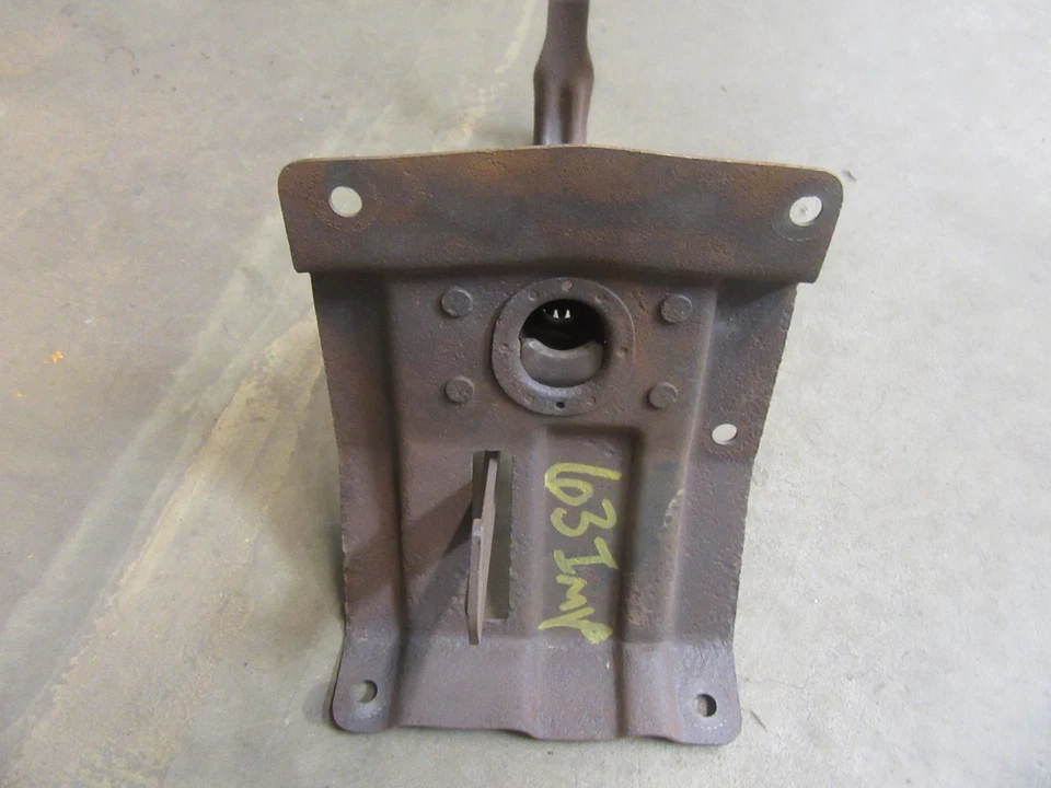 1963 Chevrolet Impala Belair front hood latch release lever mount bracket - Image 2 of 4