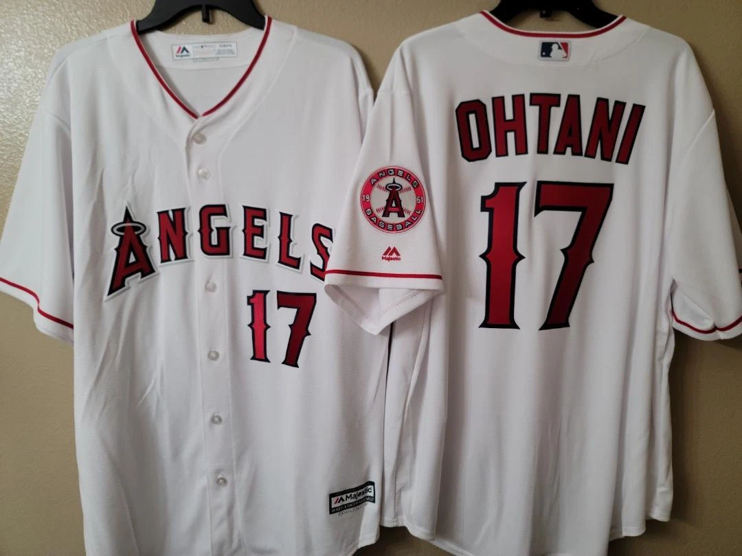 30323 Majestic Los Angeles Angels SHOHEI OHTANI 100% REAL Sewn Baseball  JERSEY