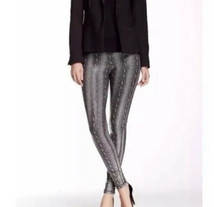 Sexy Leggings Joes Jeans Rythm Para Mujer Grandes Gris Negro Estampado Serpiente Brillante Foto 2 de 4